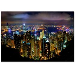 Yakov Agami 'Hong Kong' Canvas Art