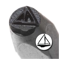 Sailboat 6mm Punch Stamp for Metal