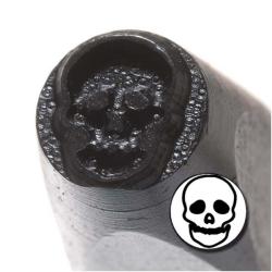 Skull Head 6mm Punch Stamp for Metal