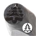 Pine Tree 6mm Punch Stamp for Metal