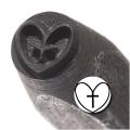 Heart Cross 6mm Punch Stamp for Metal