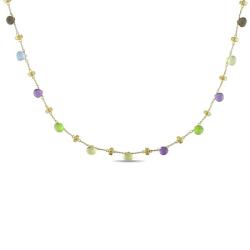 Miadora 14k Yellow Gold Multi-Color Gemstone Necklace