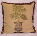 Potted Palm Tree Decorative Throw Pillow
