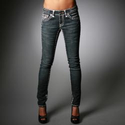 Laguna Beach Jeans Women's Embellished Pocket Skinny Jeans