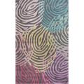 Handmade Luna Deco Modern Multi Rug (5' x 8')