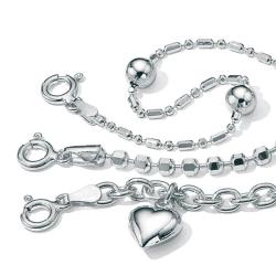 Toscana Collection 3-Piece Sterling Silver Anklet Set