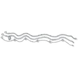 Toscana Collection 3-Piece Sterling Silver Anklet Set