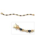 Isabella Collection Gold over Silver Sapphire and Diamond Accent Bracelet