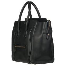 Celine Black Leather Luggage Tote Bag - 13806354 - Overstock.com ...  