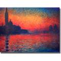 Claude Monet 'Twilight' Canvas Art