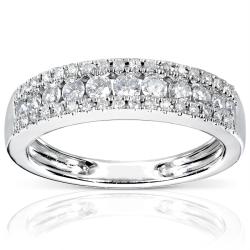 14k White Gold 1/2ct TDW Diamond Anniversary Band