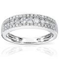 14-karat White-gold 1/2-carat TDW Diamond Band (H-I, I1-I2)