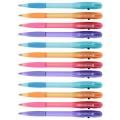 BIC BU2 Grip Retractable Ballpoint Medium Point Black Ink Pens (Pack of 12)