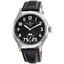 Revue Thommen Men's 'Air speed' Black Face Mechanical Watch