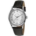 Revue Thommen Men's 'Wallstreet' Black Leather Strap Automatic Watch