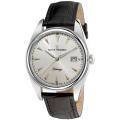 Revue Thommen Men's 'Heritage' Black Leather Strap Silver Face Watch