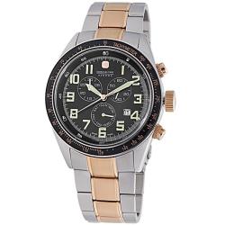 Swiss Military Men's 'Legend' Stainless Steel Two-tone Chronograph Watch