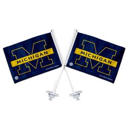 Michigan Wolverines Truck Flags (Set of 2)