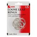 Acco Metal Loose Leaf Binder 1-in Diameter Book Rings (Case of 60)