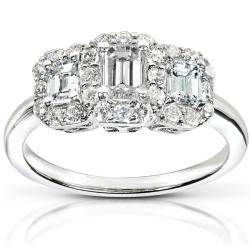 14k White Gold 1ct TDW Diamond Engagement Ring (H-I, SI1-SI2)