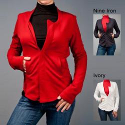 AtoZ Cotton Motorcycle Jacket Sweater