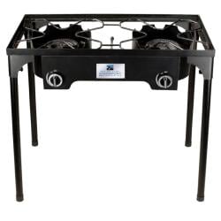 Stansport 2-burner Cast Iron Stove with Stand