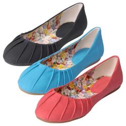 Misbehave by Journee Co Women's 'Guess-2' Pintucked Ballet Flat