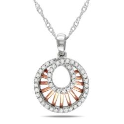 10k Two-tone Gold 1/5ct TDW Diamond Necklace (G-H, I2-I3)
