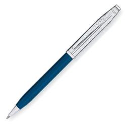 Cross Century II Chrome/ Blue Retractable Ballpoint Pen 