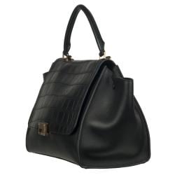 Celine Black Leather Trapeze Shoulder Bag - 13818684 - Overstock ...
