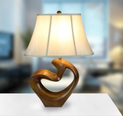 Wood Finish Elegant 26.5-inch Table Lamp