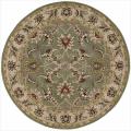 Hand-tufted Caspian Green Wool Rug (6' Round)