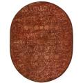 Handmade Silk Road Majestic Rust New Zealand Wool Rug (7'6 x 9'6)