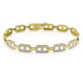 18k Yellow Gold 1ct TDW Diamond Link Bracelet (G-H, I1)