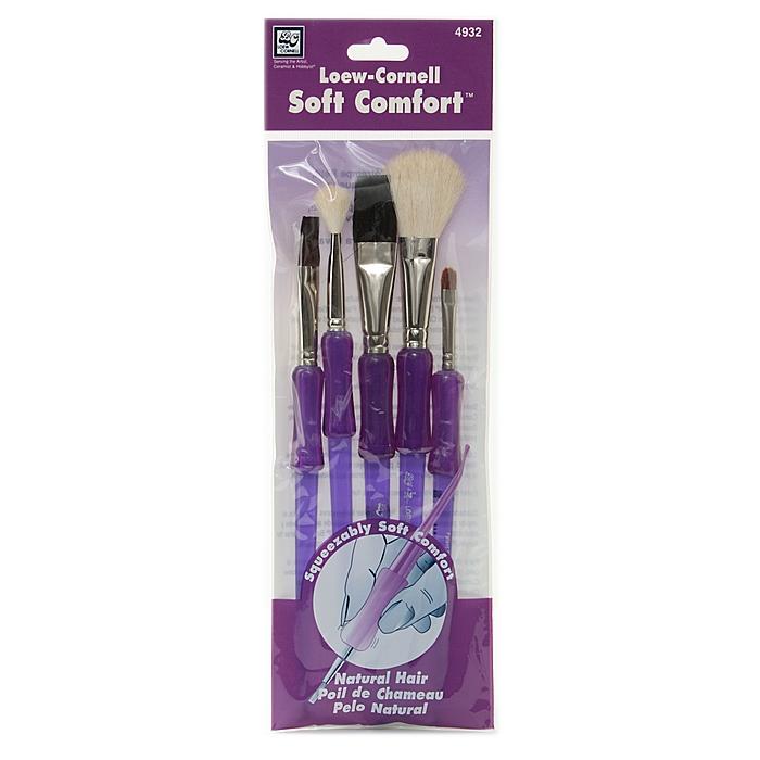 Loew Cornell Soft Comfort Brush Set Of 5