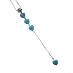 Tibetan Silver Turquoise Necklace (China)