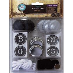 Vintage Collection 'Typewriter' Value Party Pack Bottle Caps