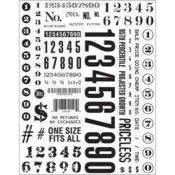 7 Gypsies 'Numero' Clear Stamps 