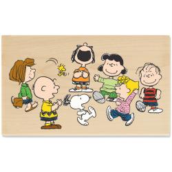 House Mouse 'Peanuts Gang Having Fun' Mounted Rubber Stamp
