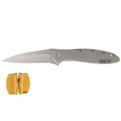 Kershaw Leek Knife with Smith's 2-Step Knife Sharpener