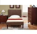 Walnut brownie 3-piece Twin Bedroom Set
