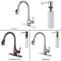 Kraus Single Lever Pull Out Kitchen Faucet and Soap Dispenser