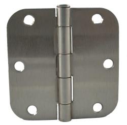 GlideRite 3.5-inch x 5/8-inch Radius Satin Nickel Door Hinges (Case of 24)