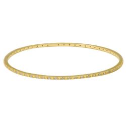 Gold over Silver 1/2ct TDW Diamond Bangle Bracelet
