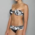 Anne Cole Women's 2-piece Floral Bandeau Top with Foldover Hipster Bottom