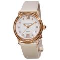 Frederique Constant Women's 'Automatic' White Satin Strap Watch