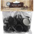 Vintage Collection 50-piece Standard Black Bottle Caps