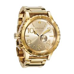 Nixon Men's '51-30' Tide Subdial Goldtone Watch