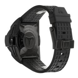 Technomarine Men's 'Blackwatch' Black PVD-coated Stainless Steel and Black Rubber Quartz Watch
