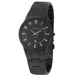 Skagen Men's 'Titanium' Black Titanium Quartz Date Watch